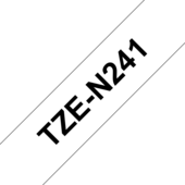 Taśma Brother TZ-N241 (drukowanie czarno / białe tło)