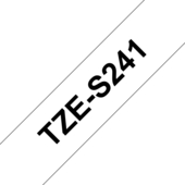 Taśma Brother TZ-S241 (czarny druk / białe tło)